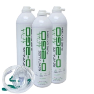 O2GO 3 X 18L Oxygen Can with Mask and Tube 