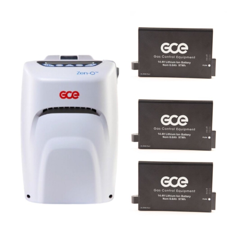 GCE Zen-O™ Portable Oxygen Concentrator with 4 X 12 Cell Batteries