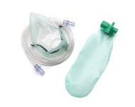 Oxygen recovery T-piece with reservoir bag and Intersurgical EcoLite, adult, medium concentration oxygen mask and tube, 2.1m - 1041002 