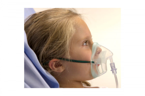 Intersurgical EcoLite™, paediatric, medium concentration oxygen mask with tube, 2.1m 