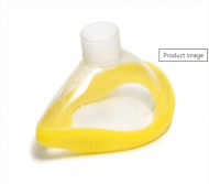 Clearlite Anaesthetic Face Mask, Size 3, Small Adult, Yellow Seal, No Hook Ring, 22F