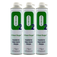 3 X O2 10 Litre Replacement Oxygen Cans 