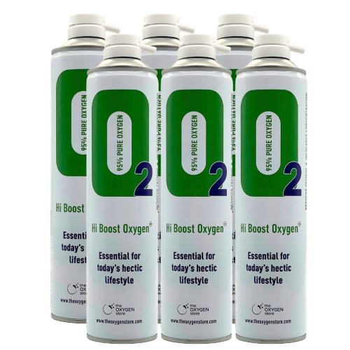 6 X O2 10 Litre Replacement Oxygen Cans